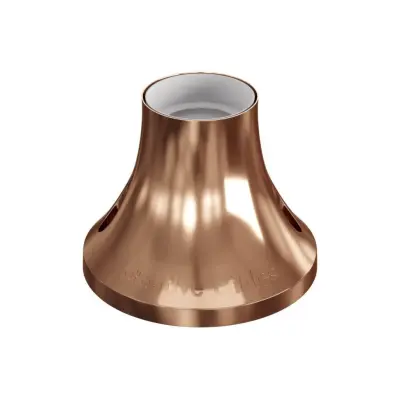 Lamphållare med metallic-effekt för vägg och tak koppar