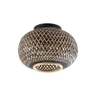 Lindby - Nerys Plafond Black/Wood