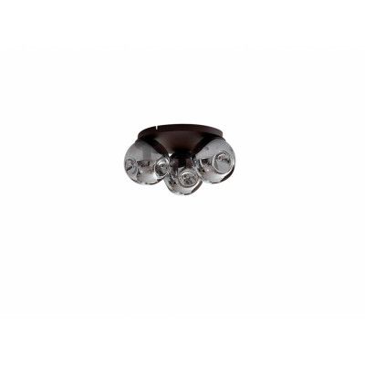 Lindby - Valentina 3 Plafond Smoked Grey/Coffee