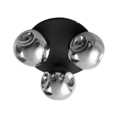 Lindby - Valentina 3 Plafond Smoked Grey/Coffee