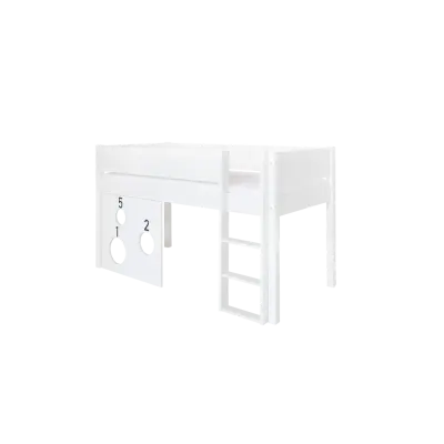 Manis-H Sol Mellanhög säng med klassisk sänggrind och bollbräda - 160 cm - 90x160