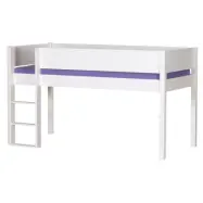 Manis-H Vilde Halvhög säng med klassisk sänggrind - 160 cm - 90x160