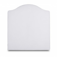 Mille Notti Carlita canvas sänggavel – Vit 210x140