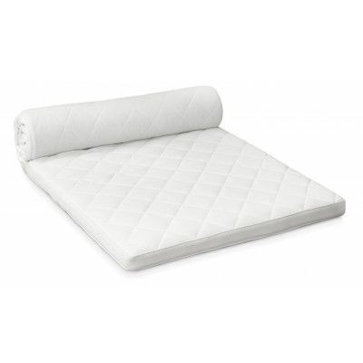 Övermadrass av memory foam - vit jersey (200x90)