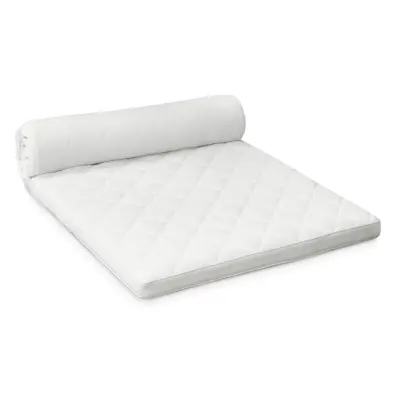 Övermadrass av memory foam - vit jersey (200x90)