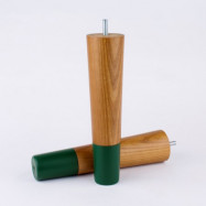Prettypegs Carl 230 sängben 4-pack - Teak/grön