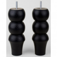 Prettypegs Siri 210 sängsben 4-pack - Svart
