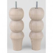 Prettypegs Siri 210 sängsben 4-pack - Aska