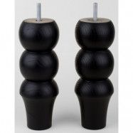 Prettypegs Siri 210 sängsben 4-pack - Svart