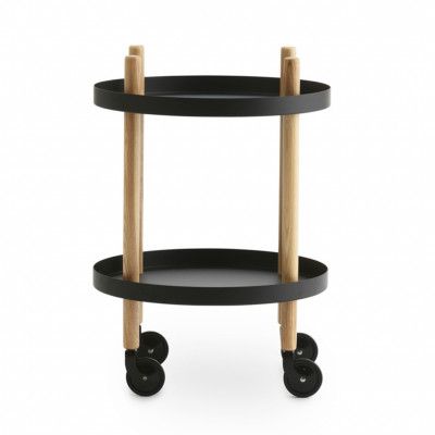 Normann Copenhagen Serveringsvagn Block rund svart