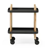 Serveringsvagn Block svart/ask