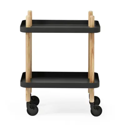 Serveringsvagn Block svart/ask