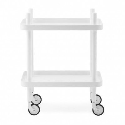 Normann Copenhagen Serveringsvagn Block vit/vit
