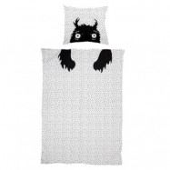Bloomingville Monster Kids Sängkläder Vit Bomull 140x200/80x80cm