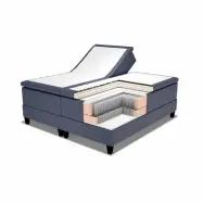 Kristall ställbar säng