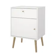 TVILUM Bodo Nattduksbord 1 dörr + 1 låda - Paket