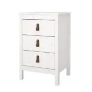 TVILUM Madrid Nattduksbord med 3 lådor - Parcel