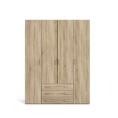 TVILUM Space garderobsskåp - ekstruktur, med 4 luckor och 3 lådor