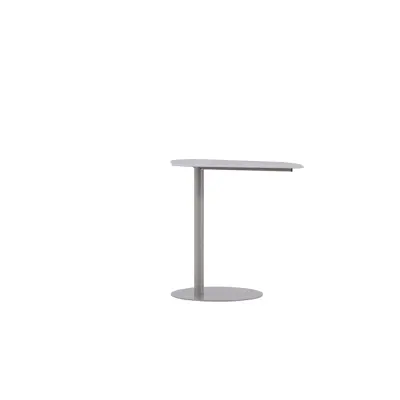 VENTURE DESIGN San Jose sidobord, rektangulärt - ljusgrått stål (50x38)