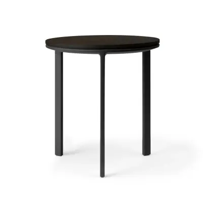 Vipp - 421 sidobord, Ø40 cm, mörk ek