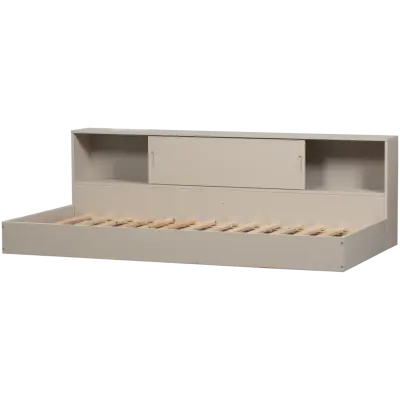 WOOOD Carter juniorsäng, med förvaring, utan ribbor - dammig furu (90x200)
