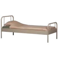 WOOOD MATA ENKELSÄNG METALL SAND 90x200CM