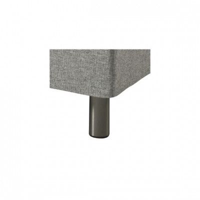 Modell 20 sängben, 4 st. - Borstad aluminium (H:12cm)