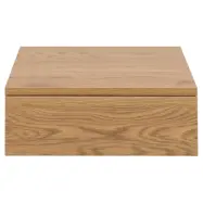 ACT NORDIC Avignon vägghängt sängbord, m. 1 låda - naturligt vild ekpapper MDF (37x32)