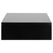 ACT NORDIC Avignon vägghängt sängbord, m. 1 låda - svart MDF (37x32)