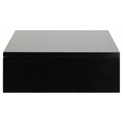 ACT NORDIC Avignon vägghängt sängbord, m. 1 låda - svart MDF (37x32)