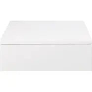 ACT NORDIC Avignon vägghängt sängbord, m. 1 låda - vit MDF (37x32)