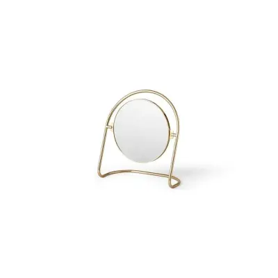 Audo Copenhagen - Nimbus bords spegel, mässing, höjd 26 cmAudo