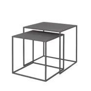 FERA Satsbord Set med 2 bord Blomus Steel Grey