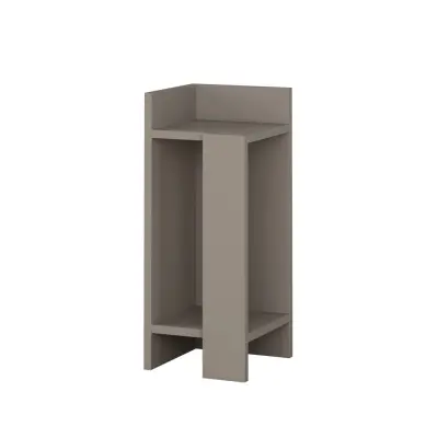 NORDVÄRK Elos Nattduksbord, Ljus Mocka