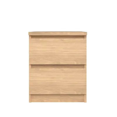 TVILUM Naia natbord, m. 2 lådor - Jackson Hickory naturspånskiva (40,4x50)