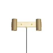 Globen Lighting - Hubble 2 Vägglampa Brushed Brass