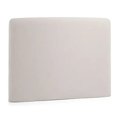 KAVE HOME Dyla sänggavel, med avtagbartöverdrag - beige tyg (för 90 cm säng)