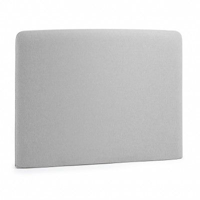 KAVE HOME Dyla sänggavel, med avtagbartöverdrag - grått tyg (för 90 cm säng)