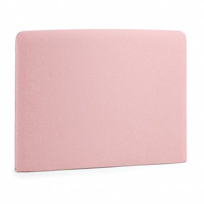 KAVE HOME Dyla sänggavel, med avtagbartöverdrag - rosa tyg (för 90 cm säng)