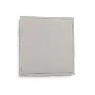 KAVE HOME Tanit s&auml;nggavel, med avtagbart lock - gr&aring;tt linne