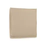 KAVE HOME Tanit sänggavel, med avtagbartöverdrag - beige linne (för 90 cm sängar)