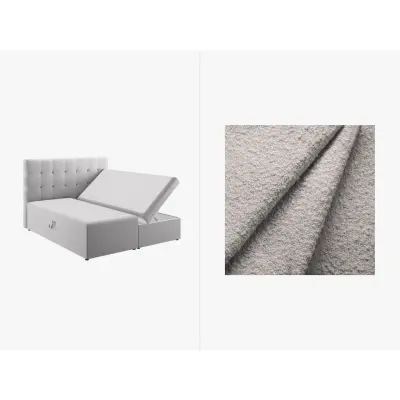 MICADONI  Bäddset med boxspring: Huvudgavel + boxspring/madrass + bäddmadrass,