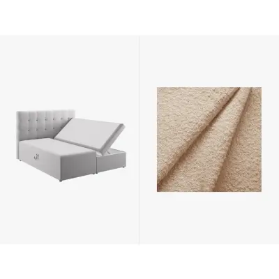 MICADONI Boxspring-sängset: Huvudgavel + boxspring/madrass + bäddmadrass,