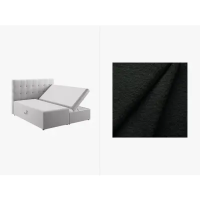 MICADONI Boxspring-sängset: Huvudgavel + boxspring/madrass + bäddmadrass,