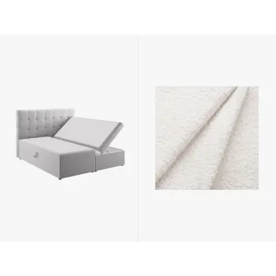 MICADONI Boxspring-sängset: Huvudgavel + boxspring/madrass + bäddmadrass,