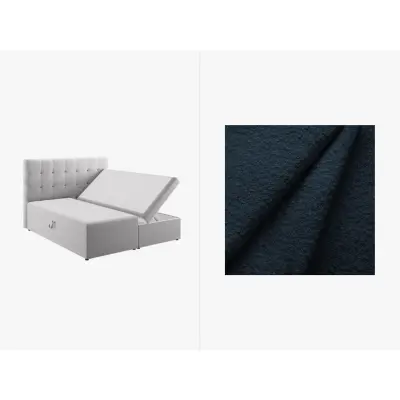 MICADONI Boxspring-sängset: Huvudgavel + boxspring/madrass + bäddmadrass,