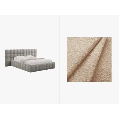 MICADONI  Sammetssäng med förvaring och dubbel huvudgavel,