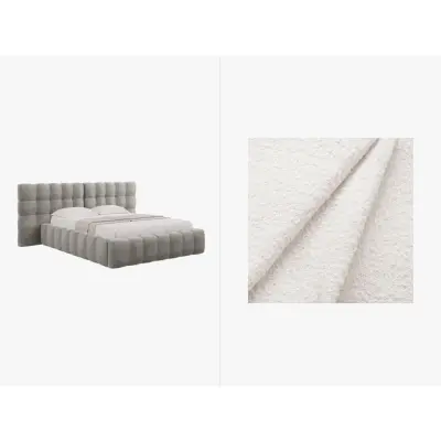 MICADONI  Sammetssäng med förvaring och dubbel huvudgavel,