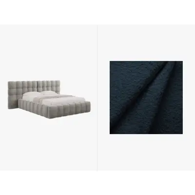 MICADONI  Sammetssäng med förvaring och dubbel huvudgavel,