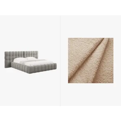 MICADONI  Sammetssäng med förvaring och dubbel huvudgavel,